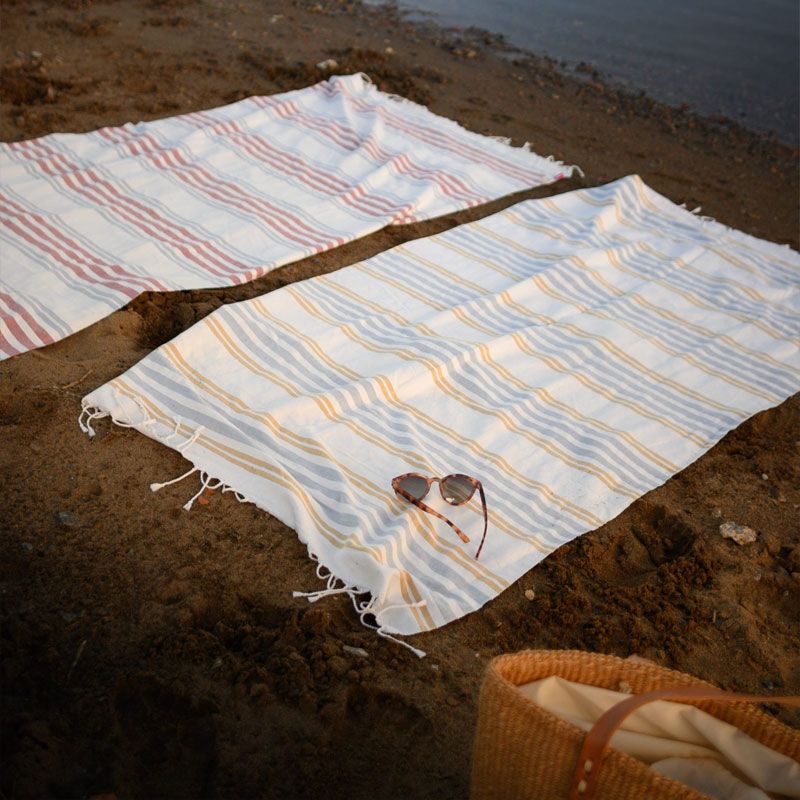 Others - Håndkle - Blå/gul