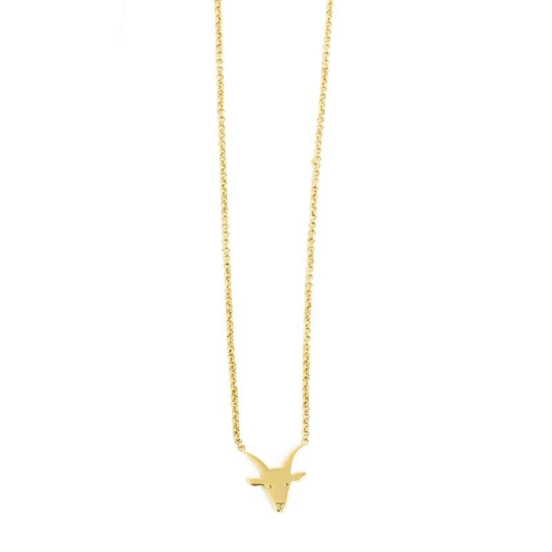 A&C - Kort kjede Zodiacs - Steinbukken - Steel 14K