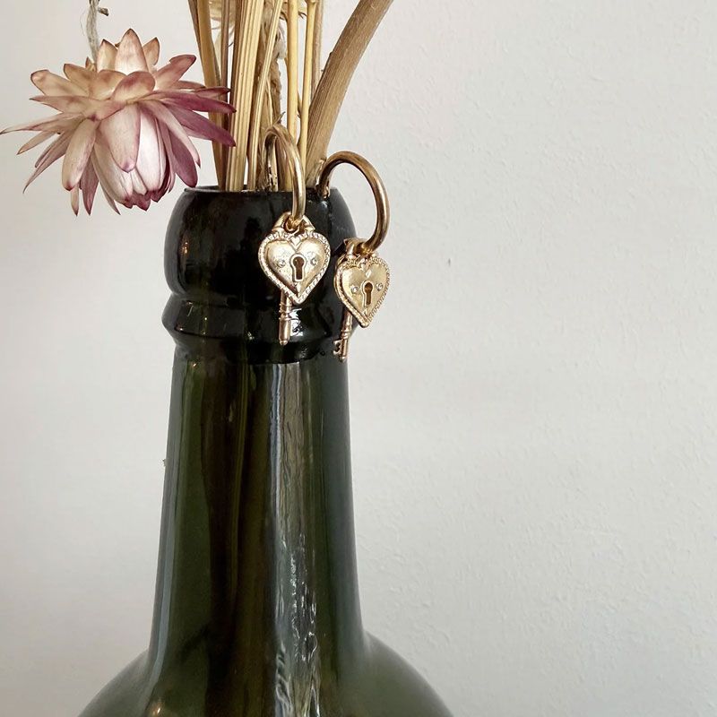 A&C - Open My Heart øreringer med charms - G
