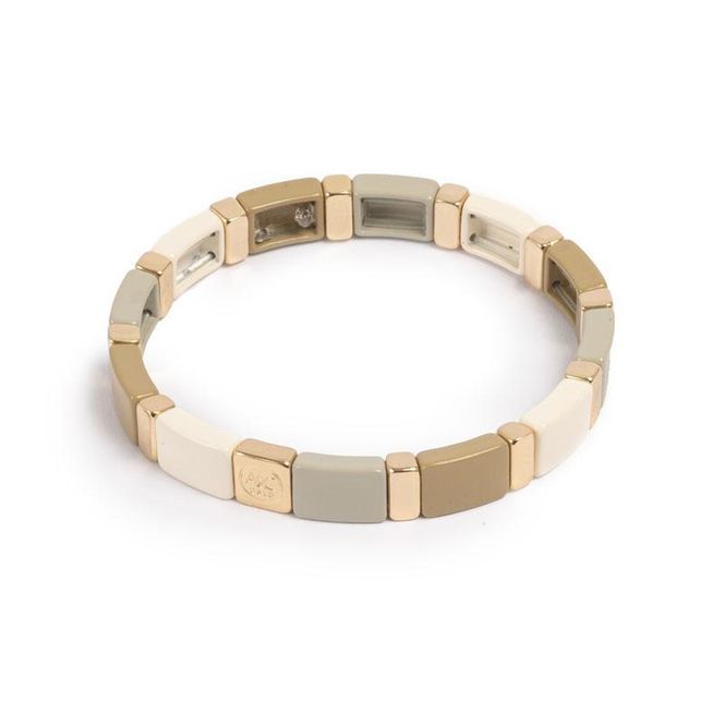 Hovedbilde A&C - Emaljert armbånd 17 cm - Beige S