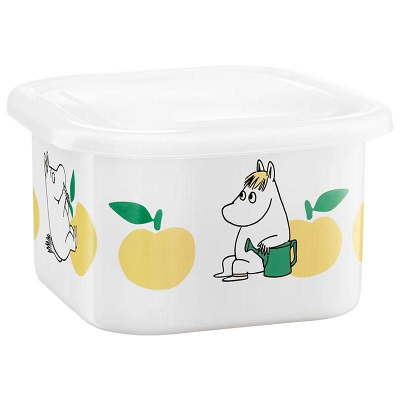 Moomin by Muurla - Emaljekrukke med lokk 1 L - Epler