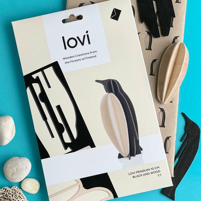 Lovi - Pingvin 10 cm - Black