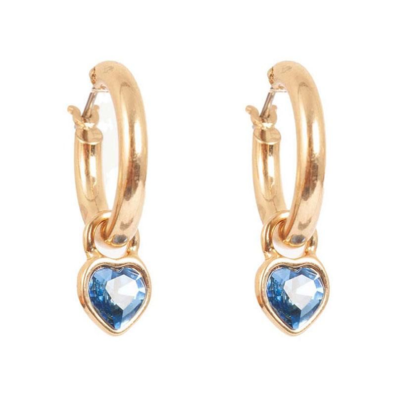 A&C - Funky Hearts hoops med hjerte blå