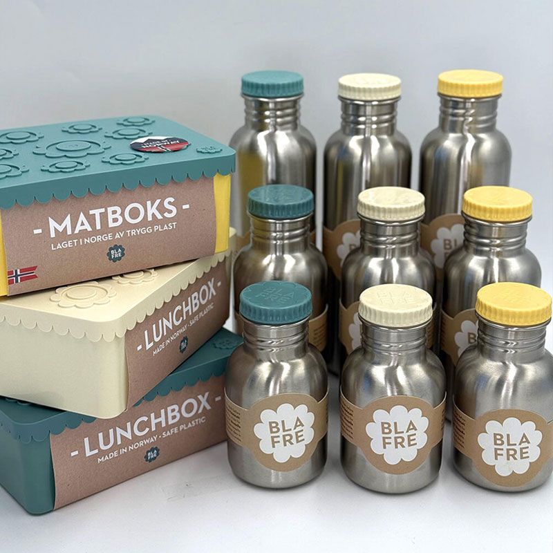 Blafre - Stålflaske 300 ml - Blågrønn