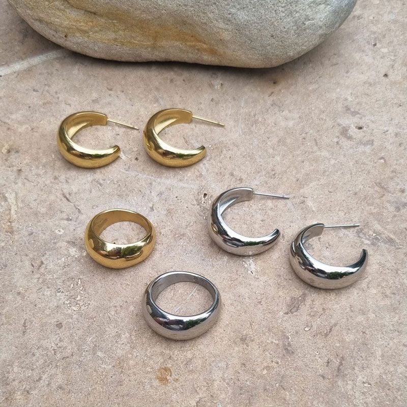 A&C - Steel Soft chunky ring - S