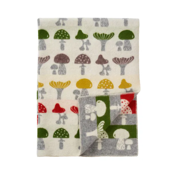 Hovedbilde Klippan - Mushroom ullpledd - Multi