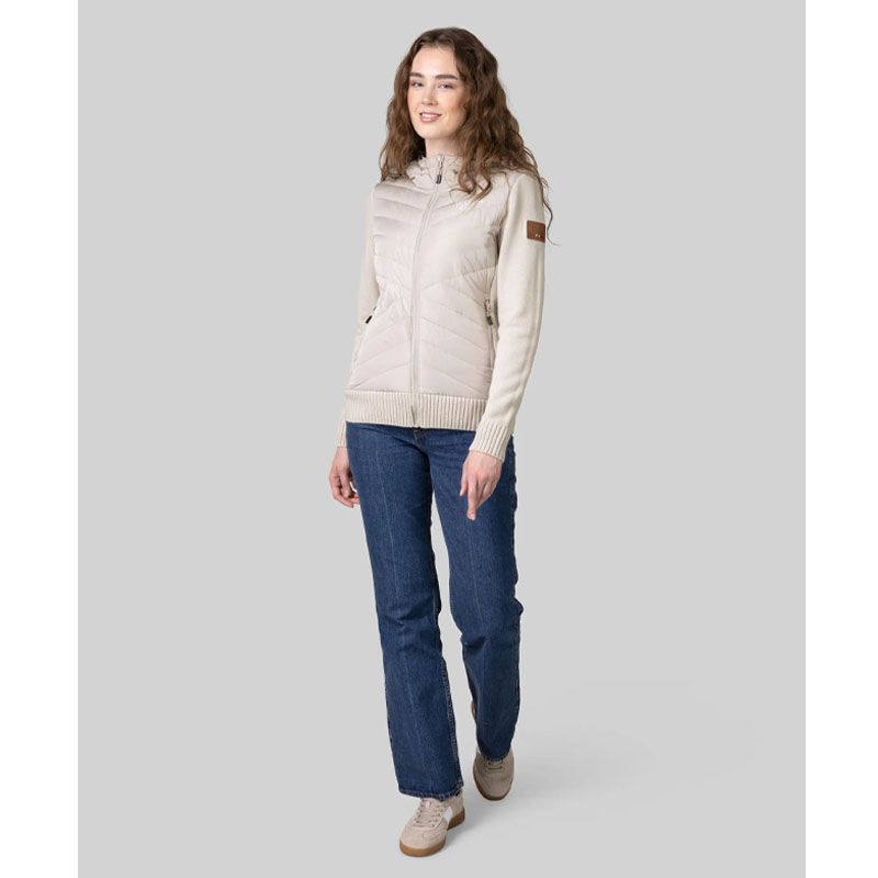 Scand. Ex. - Hybridjakke strikket dame - Beige