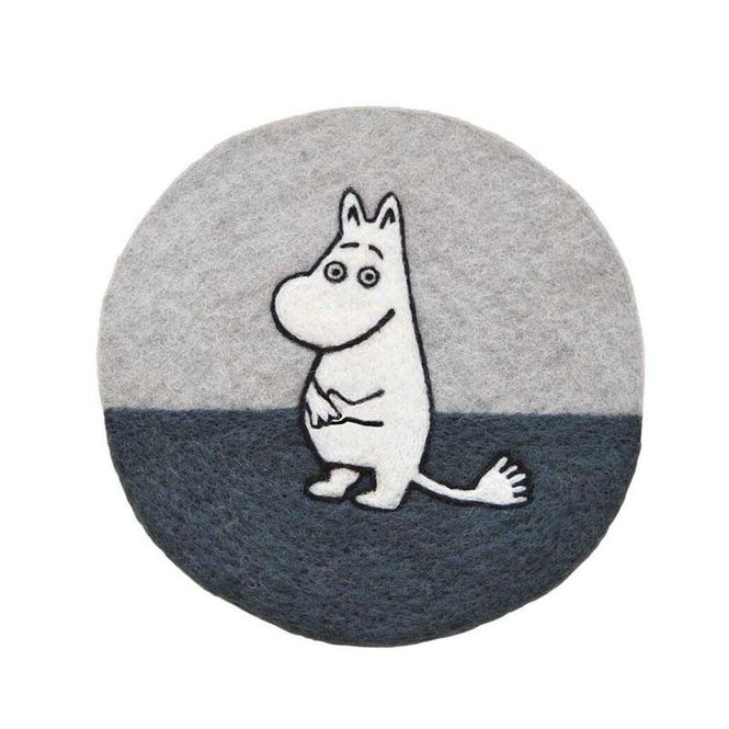 Hovedbilde Klippan - Moomin gryteunderlag - Mummitrollet grå