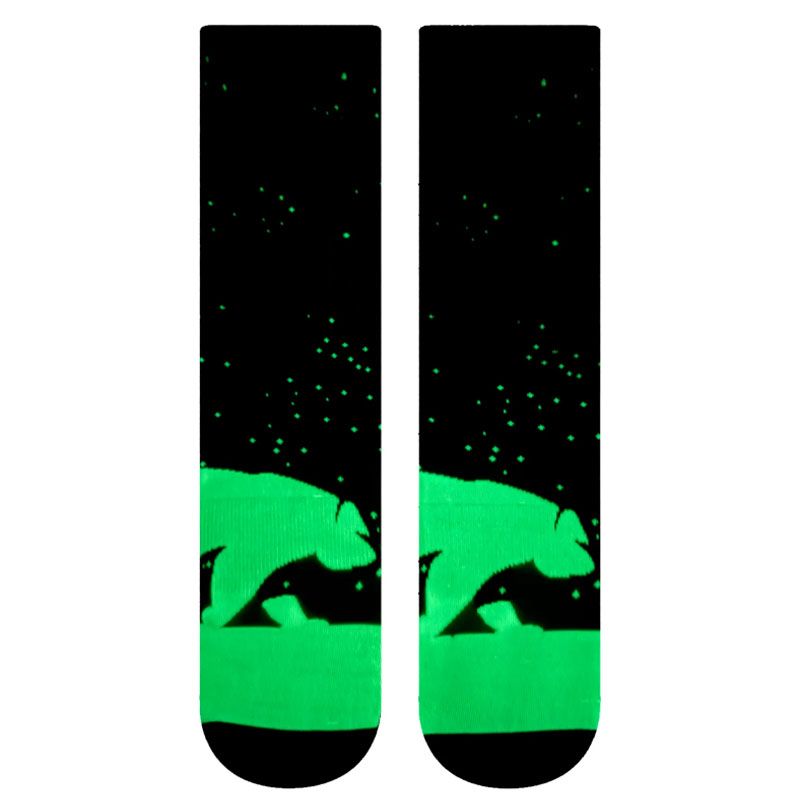 NVRLND - Northern Lights Premium Glow crew-sokker