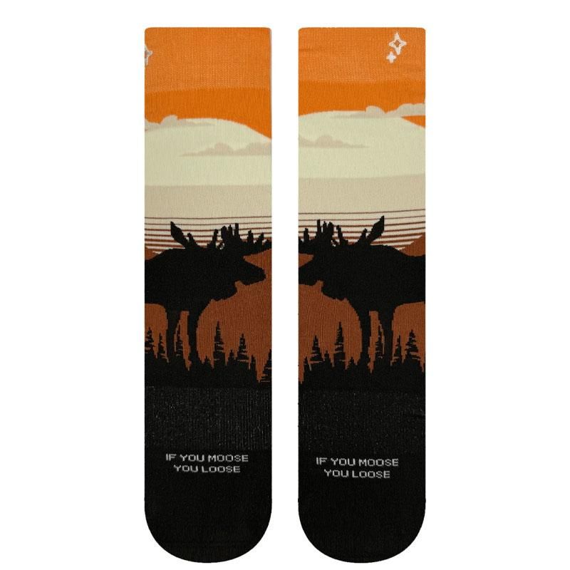 NVRLND - Sunset Moose Premium crew-sokker