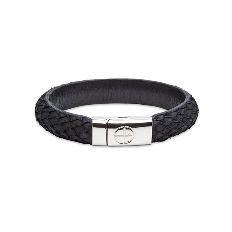 Studio EBN - Round Bracelet Silver - Black