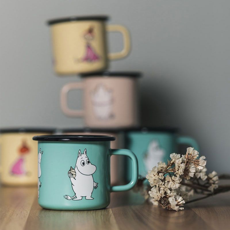 Moomin by Muurla - Emaljekopp 3.7 dl - Mummitrollet retro