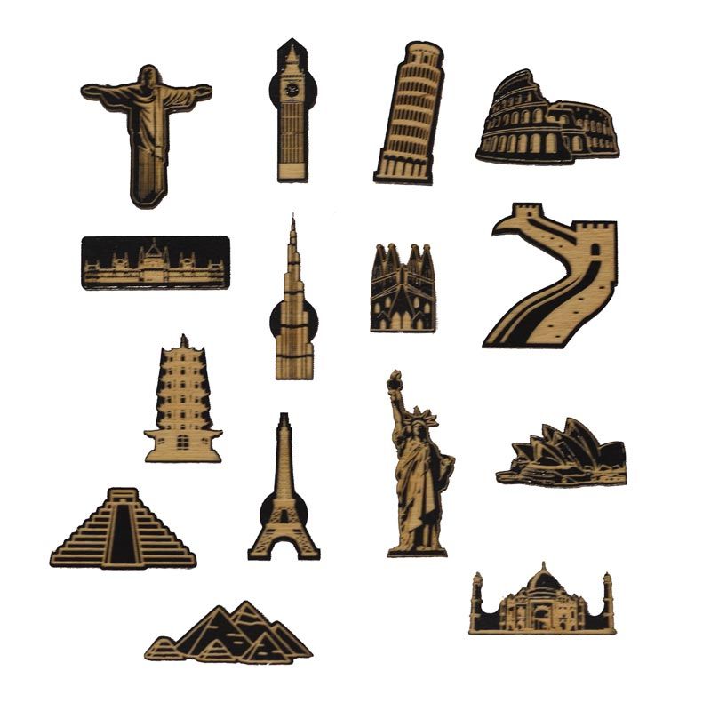 Enjoy The Wood - Sightseeing Push-Pins