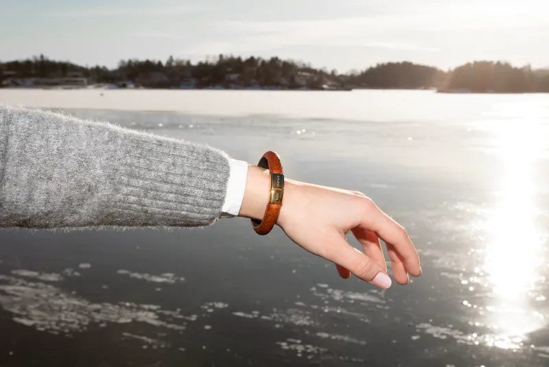 Studio EBN - Round Bracelet Gold - Brown