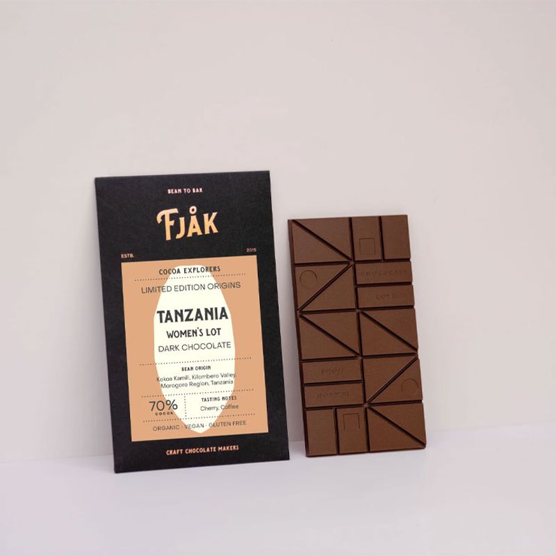 Fjåk Sjokolade - Tanzania Women's Lot mørk sjokolade
