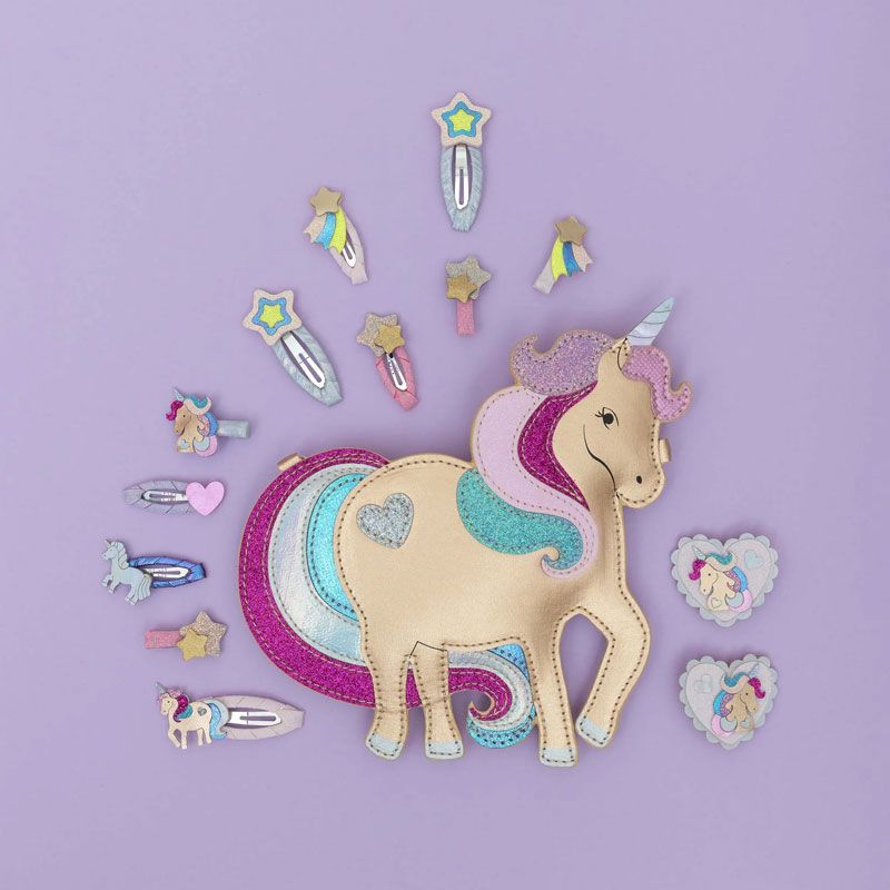 Mimi & Lula - 8 Mini Hårklemmer - Unicornland