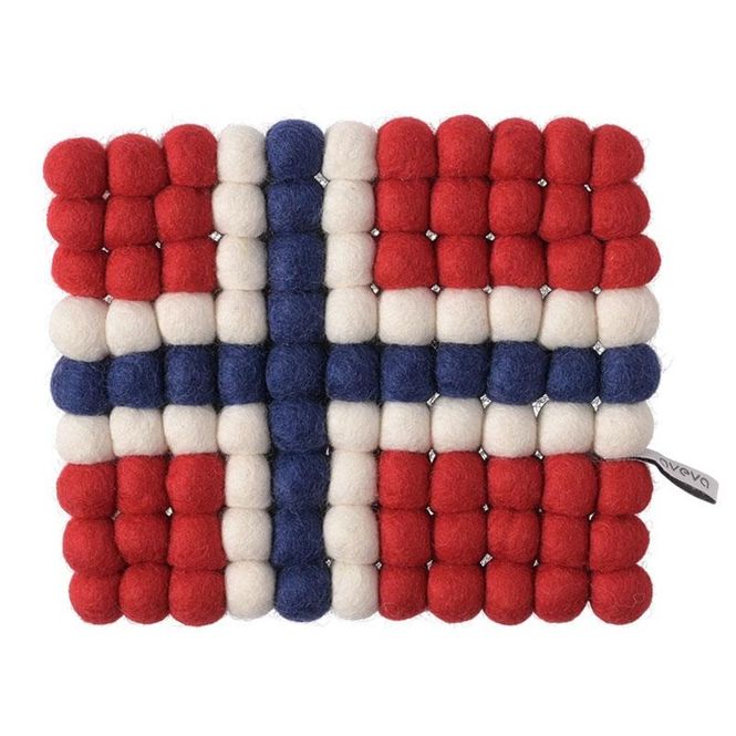 Hovedbilde Aveva - Gryteunderlag rektangel - Norgesflagg