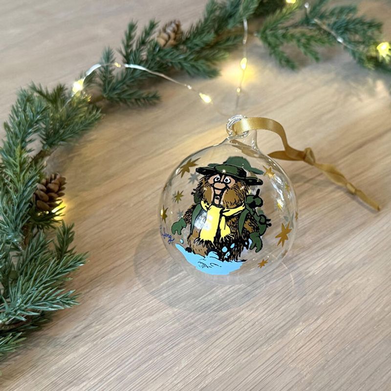 Flåklypa - Julekule 8 cm - Ludvig