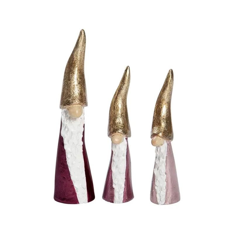 Nääsgränsgården - Langnissen 3-pk rosa H.7-9 cm