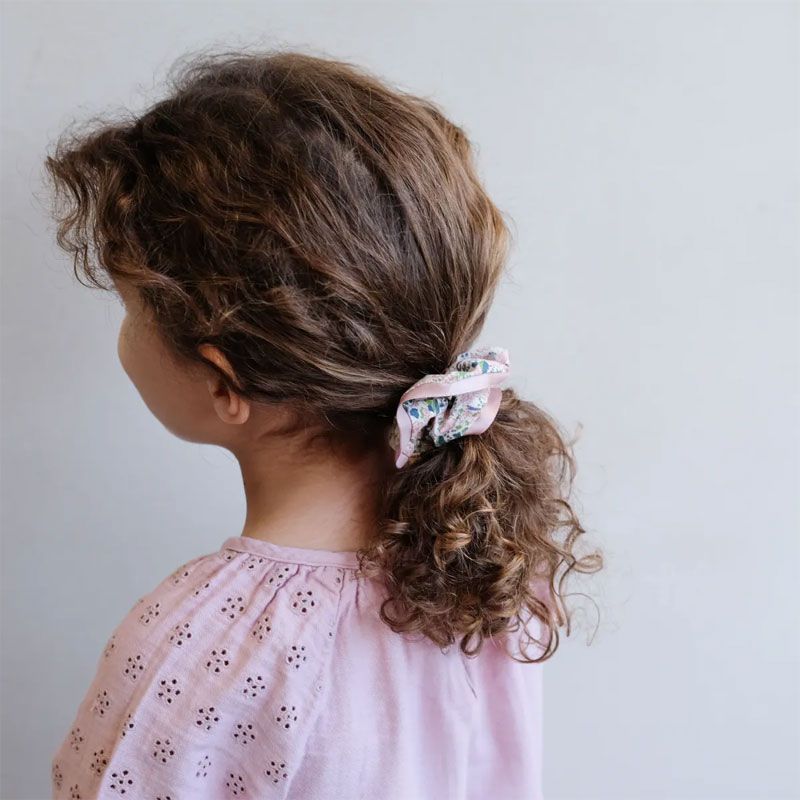 Mimi & Lula - Scrunchie - Satin Edge Peach Florence
