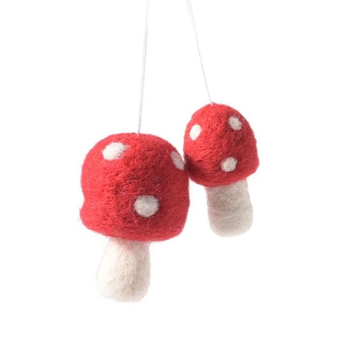 Hovedbilde Aveva - Little Hangings 2-pk - Mushroom red