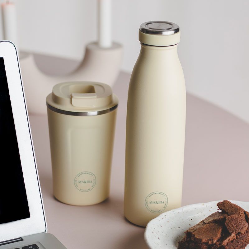 AYA&IDA - Cup2Go 380 ml - Butter Yellow