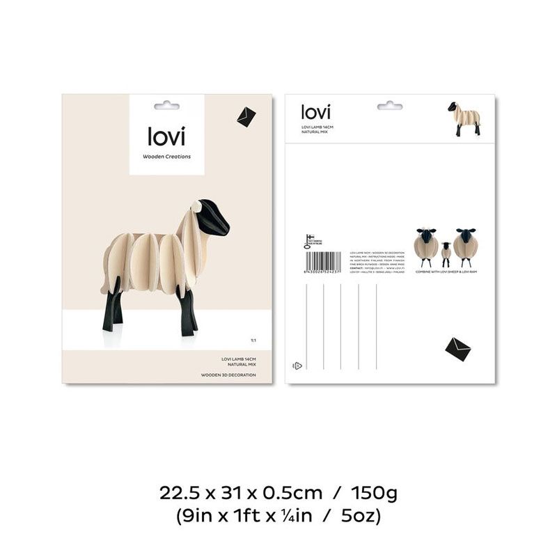 Lovi - Lam 14 cm - Natural Mix