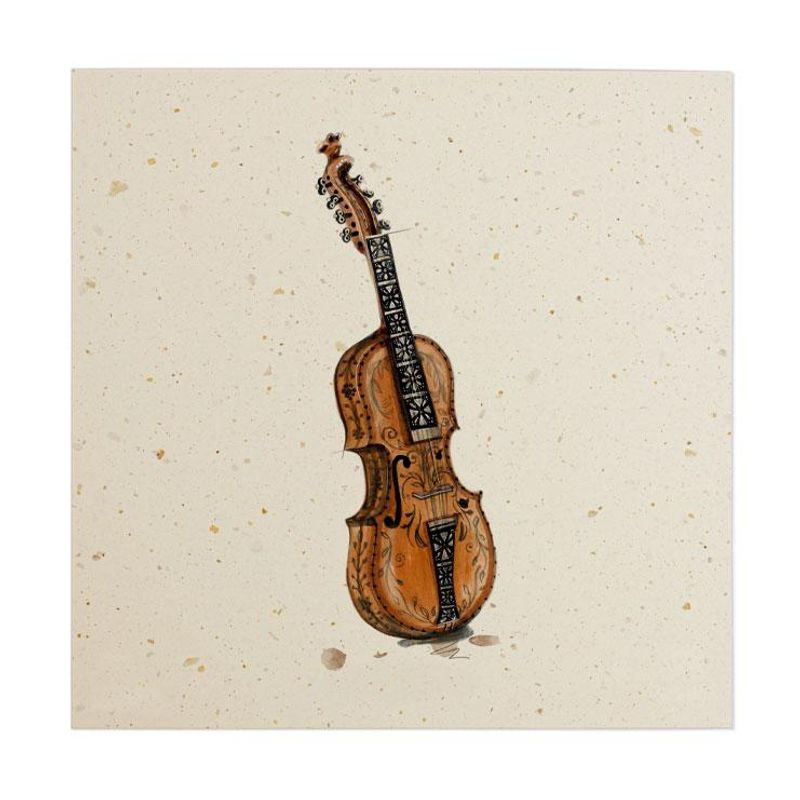Art of Norway - Kunstkort - Hardingfele