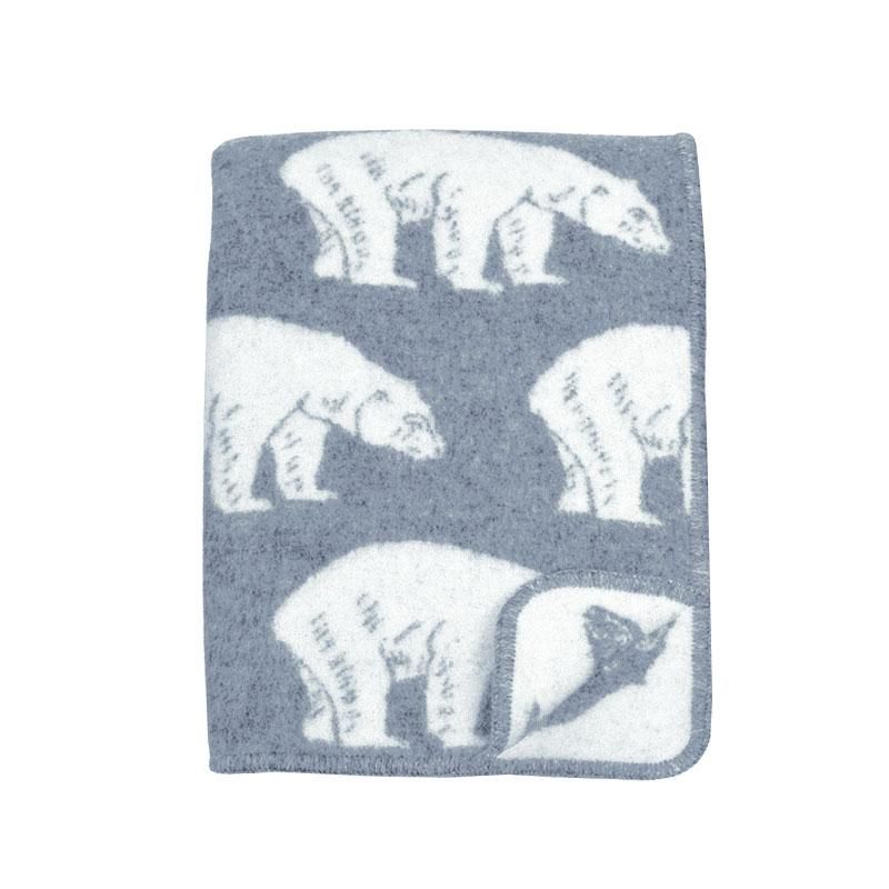 Lillunn - Baby Bear ullpledd - Lys grå