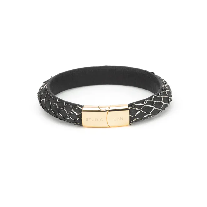 Hovedbilde Studio EBN - Round Bracelet Gold - Black Metallic