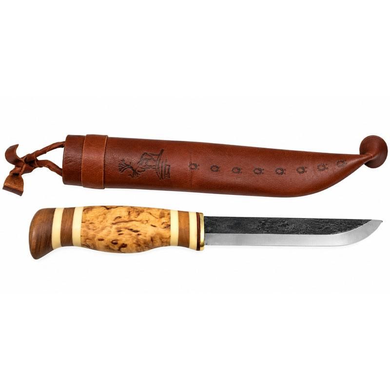 Wood Jewel - Lappkniv i masurbjørk 14.5 cm