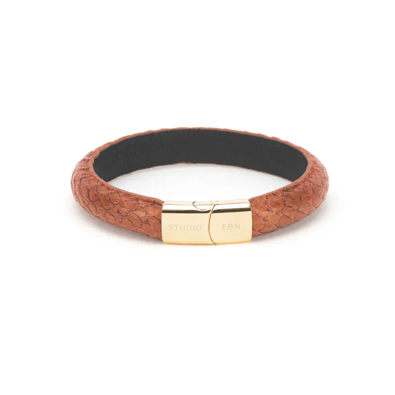Studio EBN - Round Bracelet Gold - Brown