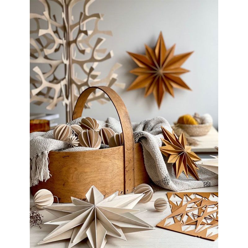 Lovi - Dekorstjerne 36 cm - Cinnamon Brown