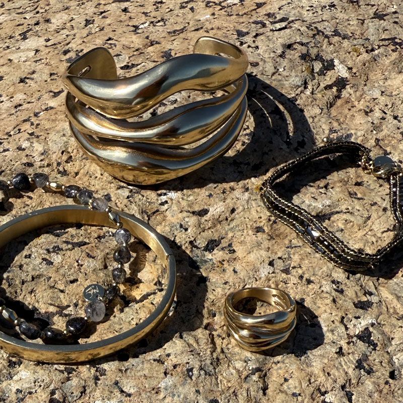 A&C - Celestial armbånd med obsidian