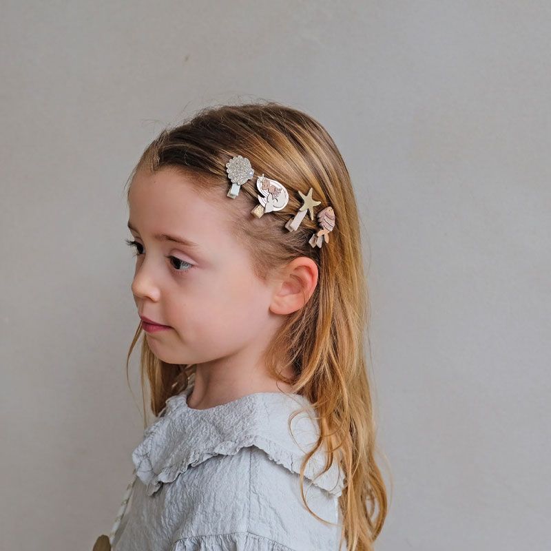 Mimi & Lula - 8 Mini Hårklemmer - Mermaid